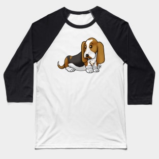 Dog - Basset Hound - Brown and Black Baseball T-Shirt